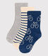 Juego de 3 pares de calcetines para niña / niño