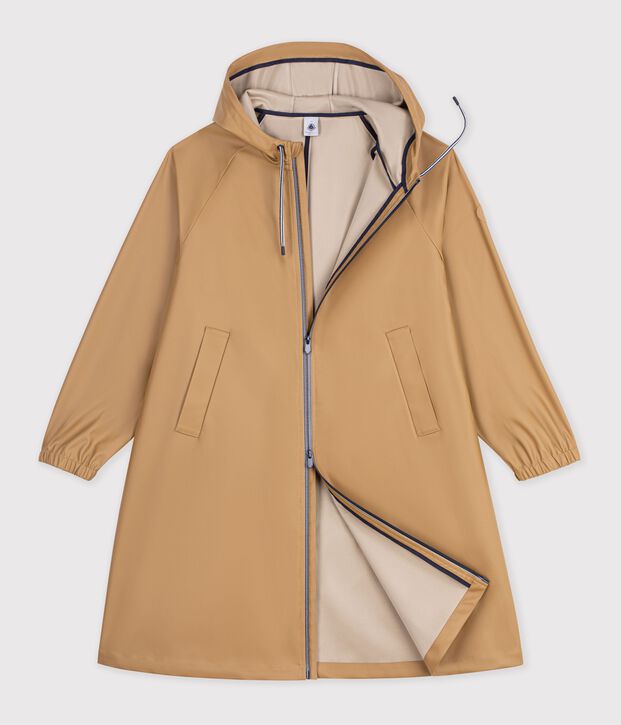 Chubasquero largo y bicolor para mujer LATTE