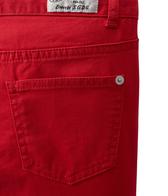 Pantalón colorido para niño en jean rojo TERKUIT