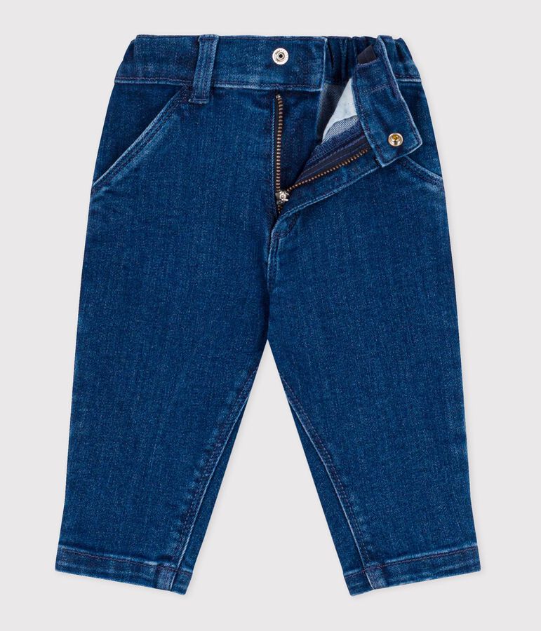 Pantal&oacute;n denim para beb&eacute; azul