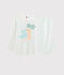 Pijama de tela túbica para niña blanco MARSHMALLOW/blanco MULTICO