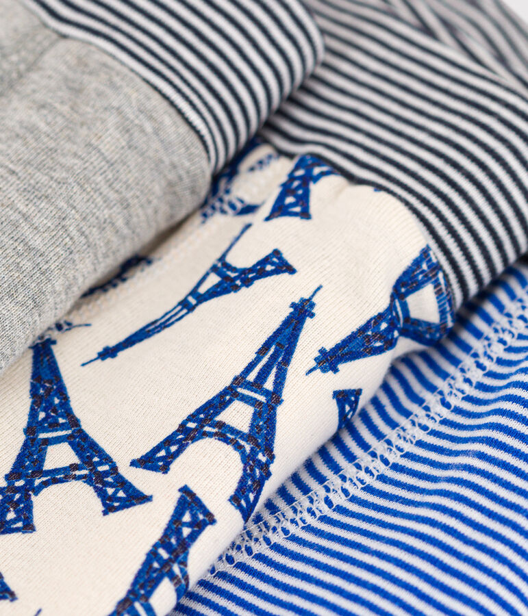 Juego de 3 b&oacute;xers de algod&oacute;n Par&iacute;s para ni&ntilde;o multicolor