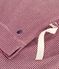 Pijama de manga corta y pernera ancha de algodón a rayas para mujer rojo AMARANTE/ MARSHMALLOW