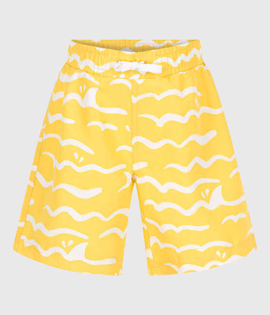 Bañador infantil estampado amarillo ORGE/blanco MARSHMALLOW
