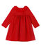 Vestido bimaterial de manga larga para bebé niña rojo TERKUIT/amarillo OR