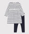 Conjunto de vestido marinero de algodón para bebé variante 1
