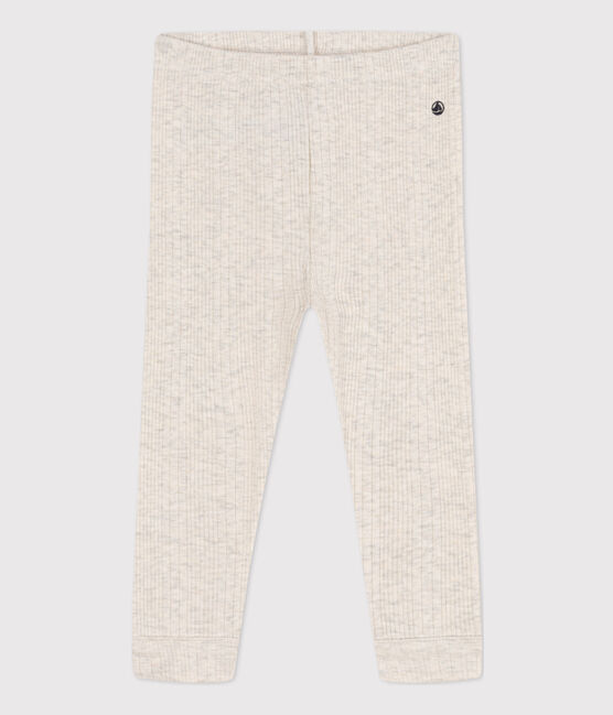 Leggings de algodón para bebé beige MONTELIMAR CHINE