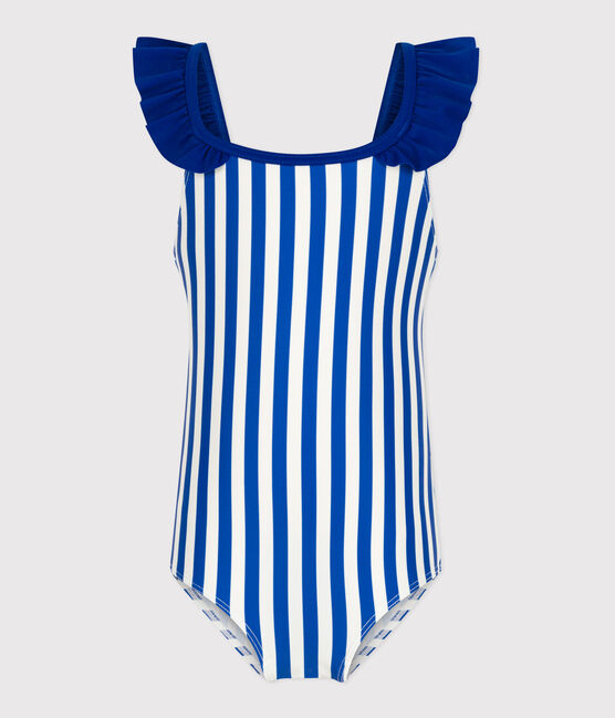 Bañador infantil a rayas azul SURF/blanco MARSHMALLOW