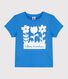 Camiseta de manga corta de algodón de niña