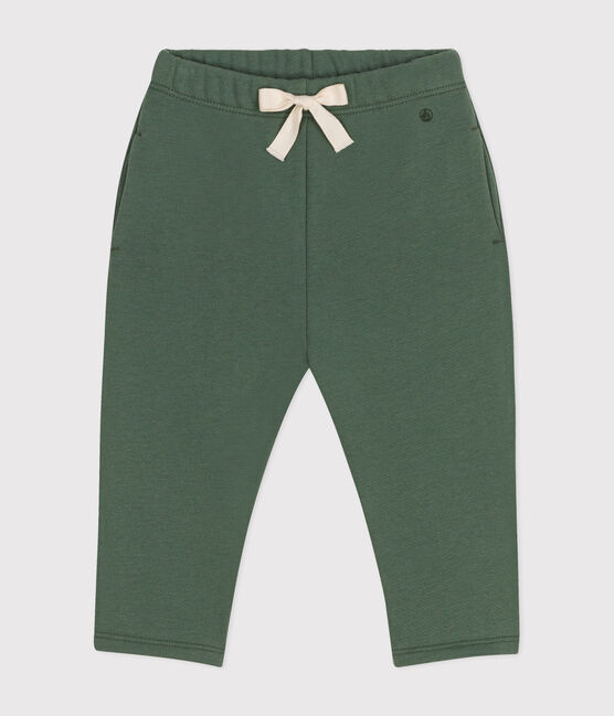 Pantalón de muletón de bebé verde CROCO