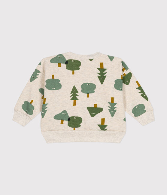 Sudadera de felpa para bebé beige MONTELIMAR/blanco MULTICO