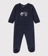 Pijama de terciopelo con perritos para bebé