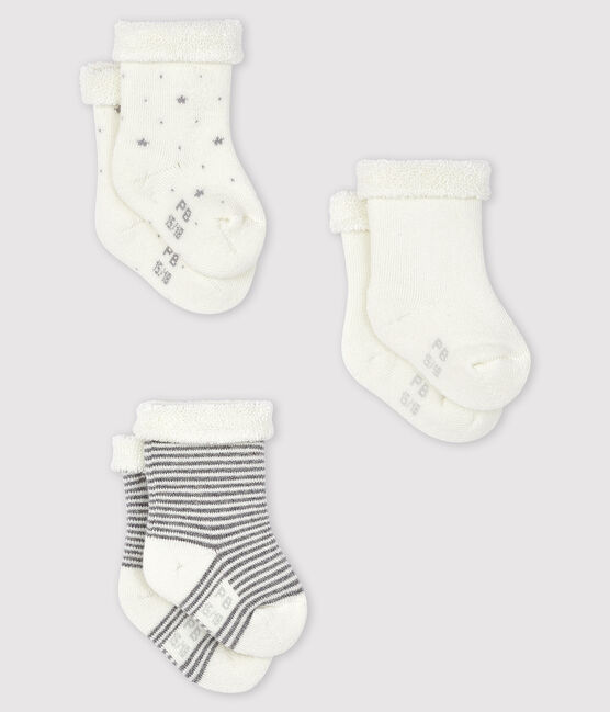 Tres calcetines de bebé de jersey variante 1