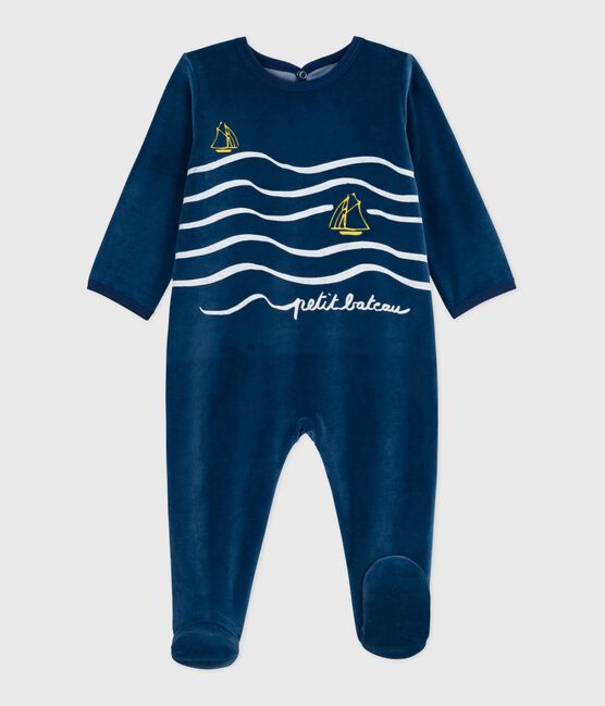 Dors-bien en bouclette velour azul INCOGNITO