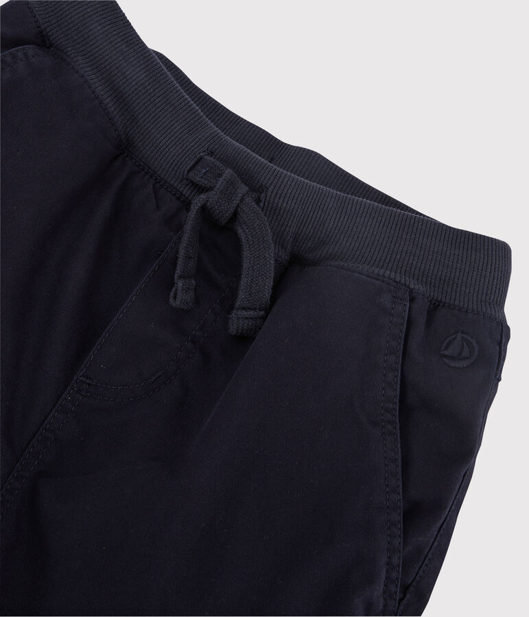 Pantal&oacute;n de corte normal de gabardina de ni&ntilde;o azul