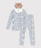 Pijama disfraz con y máscara para niño/niña blanco MARSHMALLOW/blanco MULTICO