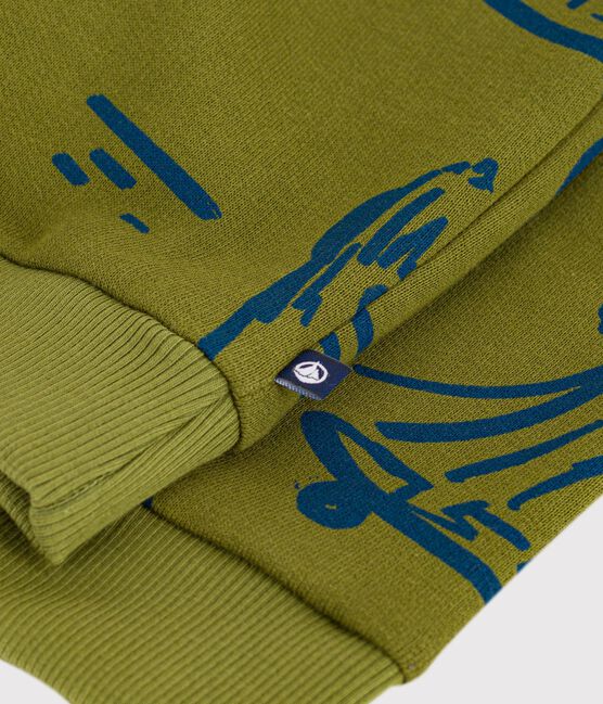 Sudadera infantil de algodón con estampado azul CEDAR/ OLYMPIC