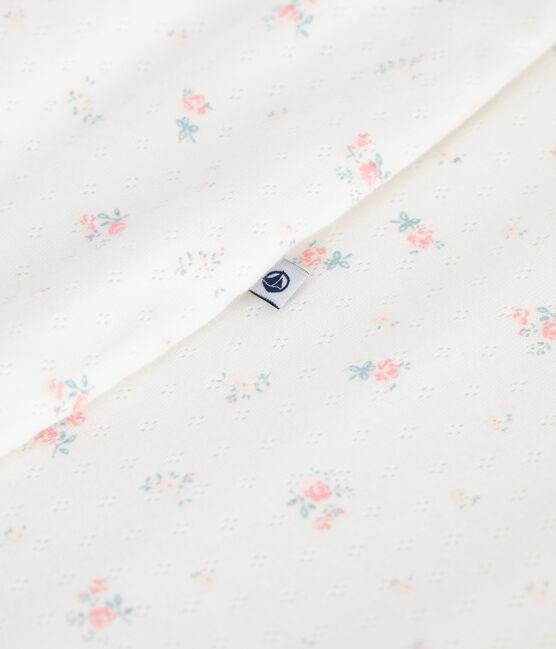 Saco de algodón con flores para bebé TOG 0,5 blanco MARSHMALLOW/blanco MULTICO