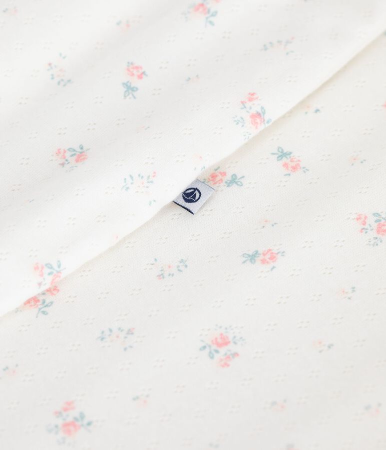 Saco de algod&oacute;n con flores para beb&eacute; TOG 0,5 blanco/multicolor