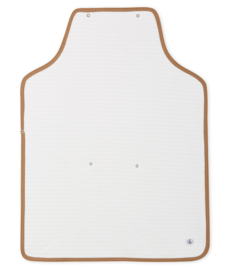 Manta para cambiar al beb&eacute; de punto blanco/azul