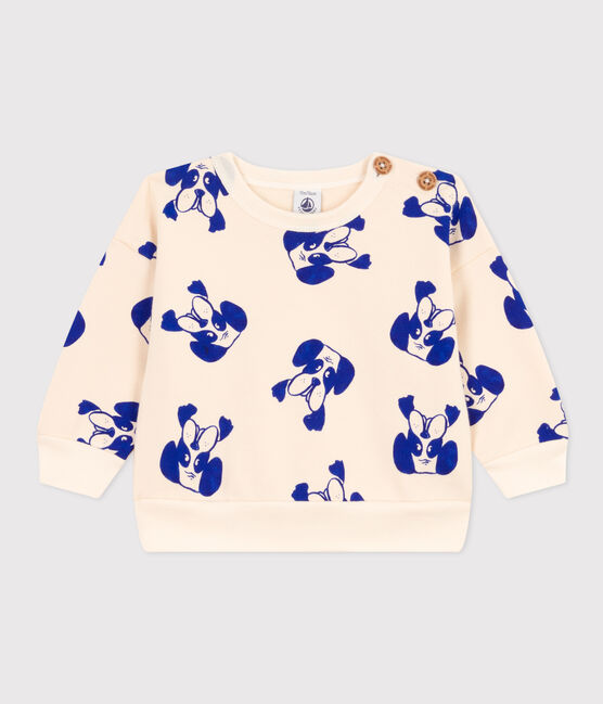 Sudadera de muletón estampada para bebé blanco AVALANCHE/ MULTICO