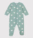 Pijama de felpa con corazones para bebé