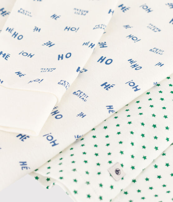 Juego de 2 pijamas de algodón con motivo de estrellas para niño variante 1
