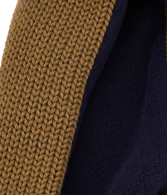 Cuello para niña en tricot forrado marron BRINDILLE