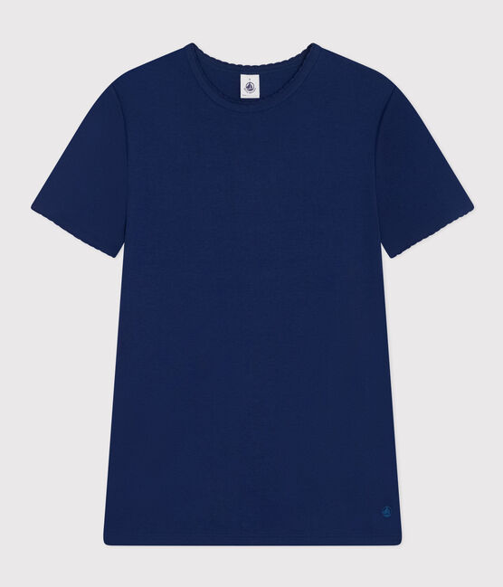 Camiseta L'ICONIQUE de algodón de punto «cocotte» para mujer azul MEDIEVAL
