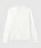 Camiseta de manga larga de algodón de niña blanco MARSHMALLOW