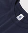 Camiseta L'ICONIQUE con cuello redondo de algodón de mujer azul SMOKING