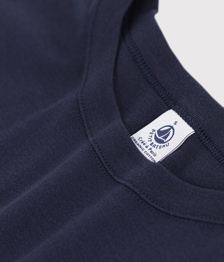 Camiseta L'ICONIQUE con cuello redondo de algod&oacute;n de mujer azul