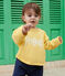 Sudadera de bebé de algodón liso amarillo ORGE