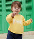 Sudadera de bebé de algodón liso