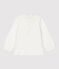 Blusa de algodón de bebé. blanco MARSHMALLOW