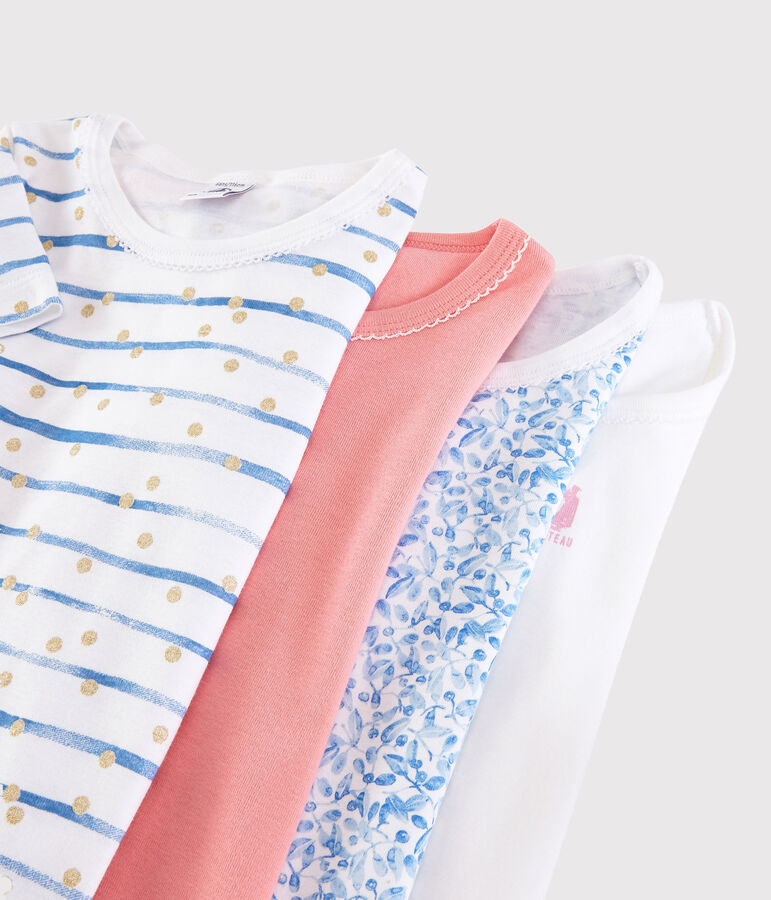 Bolsita sorpresa de 4 camisetas de manga corta para ni&ntilde; multicolor