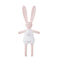 Doudou conejito estampado rosa VIENNE/blanco MULTICO