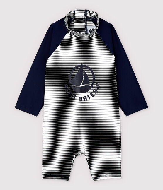 Mono Anti Uv Eco Sostenible De Bebe Smoking Marshmallow Petit Bateau