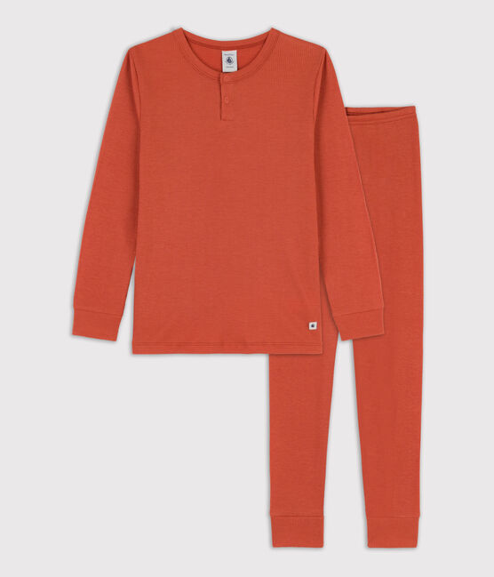Pijama de algodón y lyocell para niño/niña rosa BRANDY