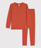 Pijama de algodón y lyocell para niño/niña rosa BRANDY