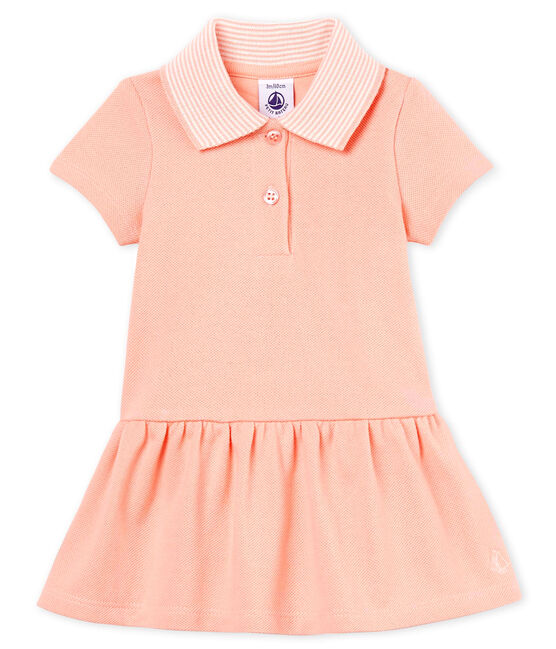 Vestido body manga corta para bebé niña ROSAKO
