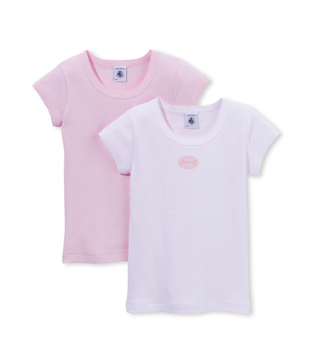 Lote de 2 camisetas mil rayas para ni&ntilde;a lote .