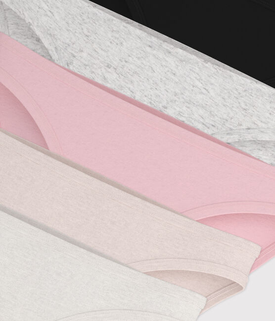 Pack de 5 braguitas de algodón fino para mujer Variante 3 PACK
