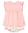 Conjunto de dos piezas para bebé niña rosa MINOIS/blanco MULTICO
