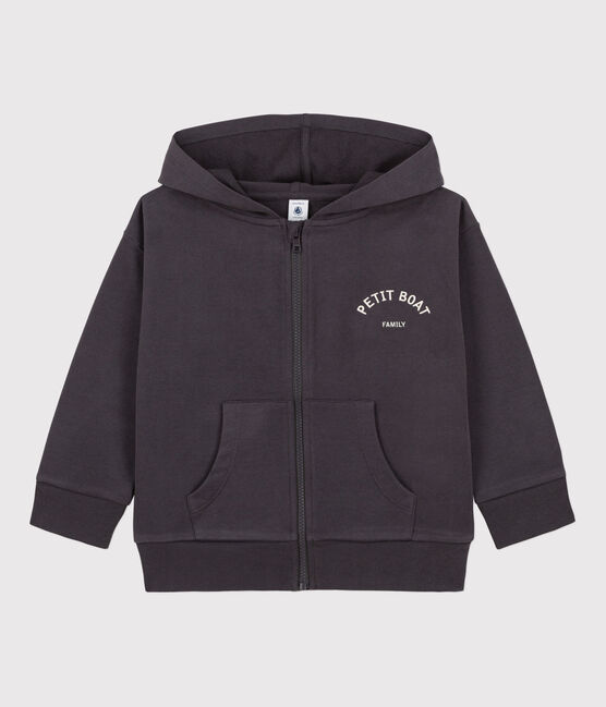 Sudadera con capucha petit Boat y cremallera de niño  gris DUMBO