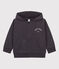 Sudadera con capucha petit Boat y cremallera de niño  gris DUMBO