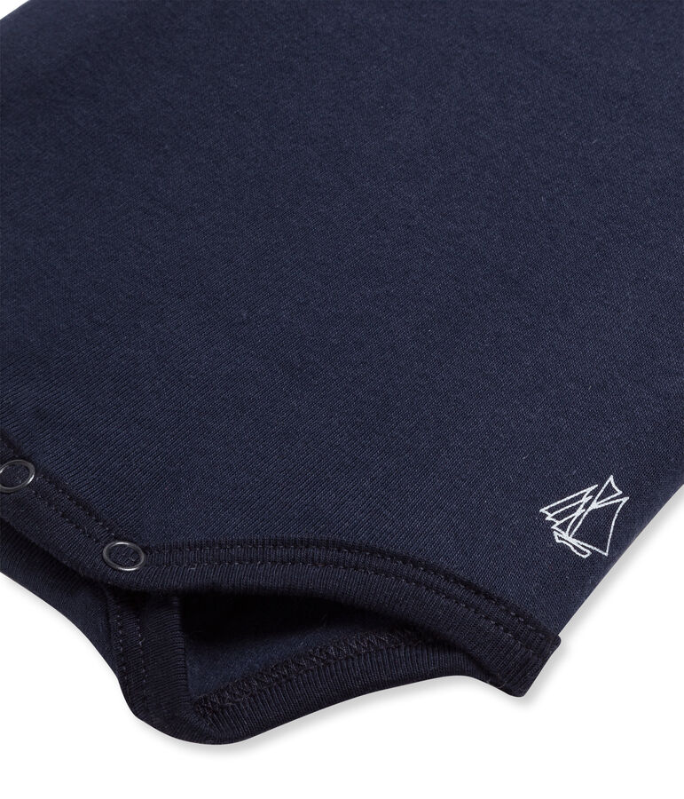 Body beb&eacute; con cuello alto azul