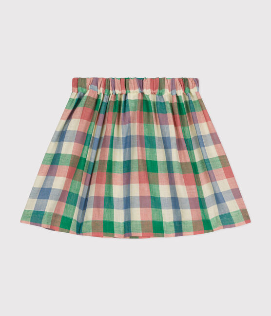 Falda de gasa de algodón para niña blanco AVALANCHE/ MULTICO