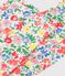 Leggings infantiles de algod&oacute;n con flores blanco/multicolor