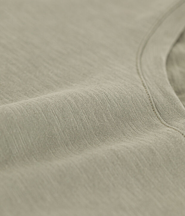 Camiseta LA RECTA de algod&oacute;n con cuello redondo para mujer verde